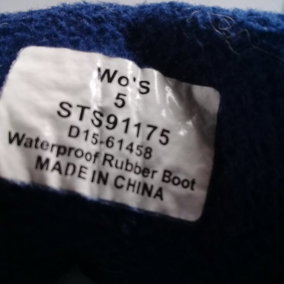 Sperry Saltwater Women's Rubber Waterproof Rain Pop Outsole Duck Boot Size 5 - Picture 11 of 12